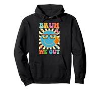 Groovy Bruh We Out Teachers Joyeux dernier jour d'école Sweat à Capuche