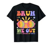 Groovy Bruh We Out Teachers Joyeux dernier jour d'école T-Shirt