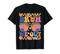 Groovy Bruh We Out Teachers Joyeux dernier jour d'école T-Shirt
