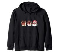 Groovy Christmas Black Claus Père Noël Africain Renne Bonhomme de Neige Sweat à Capuche