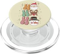 Groovy Christmas Père Noël Renne Bonhomme de Neige Ho Vintage années 60 PopSockets PopGrip pour MagSafe