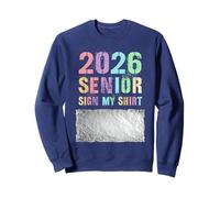 Groovy Class of 2026 Seniors Sign My Shirt Annuaire 12 Ans Sweatshirt