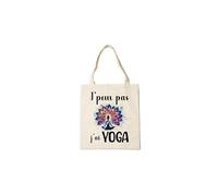 Groovy crea Cadeau prof de yoga. Tote bag yoga. Sac yoga pour aller au cours de yoga. Tote bag yogi. J'peux pas j'ai yoga. Cadeau humour noël anniversaire femme yogi