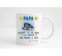 Groovy crea Cadeau routier papa. Idée cadeau homme routier noël anniversaire. Accessoire camion routier. routier cadeau. Mug routier personnalisé. Cadeau chauffeur routier