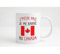 Groovy crea Cadeau voyage canada. Canada quebec français. Canada mug. Cadeau homme original départ canada noël anniversaire (blanc)