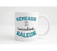 Groovy crea Gémeaux Ascendant Râleur - Mug astrologie humour homme