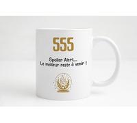 Groovy crea Mug Angel Number 555 - Cadeau Femme Spirituelle et Original - Humour ésotérique - Tasse Café Thé - “Spoiler Alert… Le meilleur reste à venir” - Idée Cadeau Anniversaire, Noël, Copine