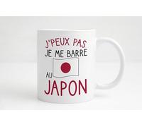 Groovy crea Mug Japon - J’peux pas je me barre au Japon - Cadeau humour voyage - Tasse originale pays du soleil levant - Idée cadeau fun passion Japon