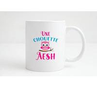 Groovy crea Mug une chouette aesh - cadeau humour aesh fin d'année - Idée cadeau personnalisée aesh noël anniversaire - aesh qui déchire