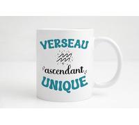 Groovy crea Mug Verseau Ascendant Unique - Cadeau humour astrologie - Tasse signe astro - Idée cadeau anniversaire homme - Collègue, ami, Noël