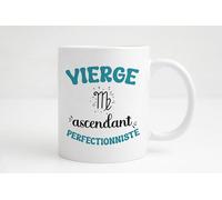 Groovy crea Mug Vierge Ascendant Perfectionniste - Astrologie humour homme - Idée cadeau collègue anniversaire ou Noël