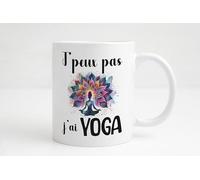 Groovy crea Mug yoga. Cadeau prof de yoga. Idée cadeau yogi. Tasse a café yoga. Je peux pas j'ai yoga. Cadeau femme yoga noël anniversaire original