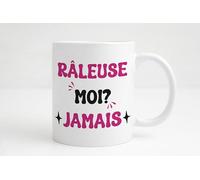Groovy crea Raleuse femme, moi râleuse jamais, tasse raleuse, mug raleuse, cadeau femme humour raleuse anniversaire, mug raleuse drôle, tasse a café madame raleuse noël.