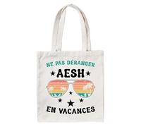 Groovy crea Tote bag aesh en vacances - cadeau pour aesh d'école fin d'année - cadeau avs aesh noël - aesh qui déchire
