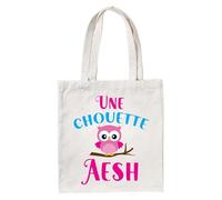 Groovy crea Tote bag une chouette aesh - cadeau aesh d'école fin d'année - cadeau pour aesh - cadeau avs aesh noël - aesh qui déchire