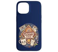 Groovy Dad Retro Vintage 70s Graphic Funky Fête des Pères Hommes Coque pour iPhone 15