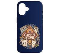 Groovy Dad Retro Vintage 70s Graphic Funky Fête des Pères Hommes Coque pour iPhone 16