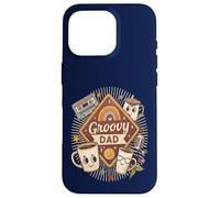 Groovy Dad Retro Vintage 70s Graphic Funky Fête des Pères Hommes Coque pour iPhone 16 Pro