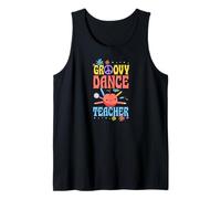 Groovy Dance Teacher Années 60 Throwback Day Peace Flower Débardeur