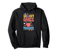 Groovy Dance Teacher Années 60 Throwback Day Peace Flower Sweat à Capuche