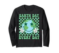Groovy Earth Day Everyday Earth Day Femmes Filles Enfants Garçons Manche Longue