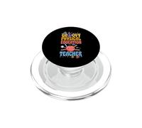 Groovy Éducation Physique Teacher Années 60 Throwback Day Peace PopSockets PopGrip pour MagSafe