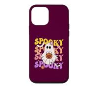 Groovy Fantôme Effrayant Tenant Une Citrouille d'halloween Coque pour iPhone 12 Mini