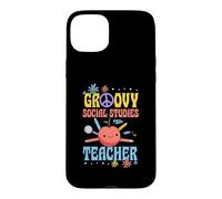 Groovy Fleur de Paix pour Professeur d'études sociales années 60 Coque pour iPhone 15 Plus