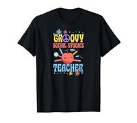 Groovy Fleur de Paix pour Professeur d'études sociales années 60 T-Shirt