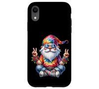 Groovy GNOME with Peace Hand for Men and Hippie Grandpa Life Coque pour iPhone XR