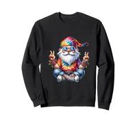 Groovy GNOME with Peace Hand for Men and Hippie Grandpa Life Sweatshirt