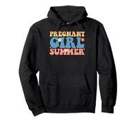 Groovy Grossesse Révéler Fille Enceinte Fête Bébé Été Sweat à Capuche
