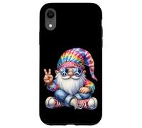 Groovy Hippie GNOME Dad for Women and Men with Peace Hand Coque pour iPhone XR
