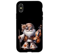 Groovy Hippie GNOME Graphic for Music Teacher Funny Violin Coque pour iPhone X/XS