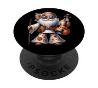 Groovy Hippie GNOME Graphic for Music Teacher Funny Violin PopSockets PopGrip Adhésif