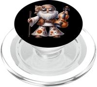 Groovy Hippie GNOME Graphic for Music Teacher Funny Violin PopSockets PopGrip pour MagSafe