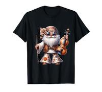Groovy Hippie GNOME Graphic for Music Teacher Funny Violin T-Shirt