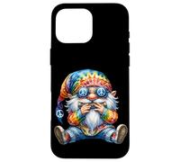 Groovy Hippie GNOME with Harmonica for Adults Funny Dad Life Coque pour iPhone 16 Pro Max
