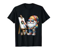 Groovy Hippie with Rainbow Hippie Bandana Paints Peace Sign T-Shirt