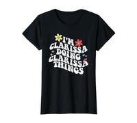Groovy Im Clarissa Doing Clarissa Things Funny Fête des Mères T-Shirt Graphique avec Valeur