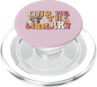 Groovy Librarian Bibliothèque des années 70 Amateur de Livres PopSockets PopGrip pour MagSafe