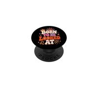 Groovy Lion Zodiac Retro Born to Be Looked At Astrology PopSockets PopGrip Adhésif