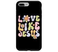 Groovy Love Like Jesus Religious God Christian Graphic Coque pour iPhone 7 Plus/8 Plus