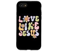 Groovy Love Like Jesus Religious God Christian Graphic Coque pour iPhone SE (2020) / 7/8