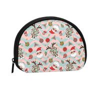 Groovy Mini porte-monnaie rétro Père Noël pour femme, petit porte-monnaie