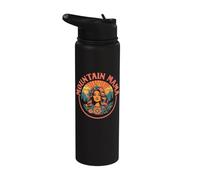 Groovy Mountain Mama Hippie 60s Psychedelic Artistic Stainless Steel Insulated Water Bottle