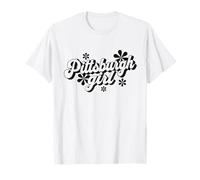 Groovy PGH rétro pour Filles de Pittsburgh T-Shirt
