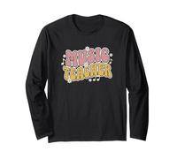Groovy Retro Daisy Music Teacher Manche Longue
