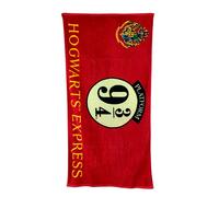 Groovy UK Serviette de bain Harry Potter Hogwarts Express 9 3/4 Coton 75 x 150 cm Rouge Enfants