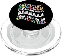 Groovy si au début Vous ne réussissez Pas, essayez de Faire ce Que Barbara PopSockets PopGrip pour MagSafe